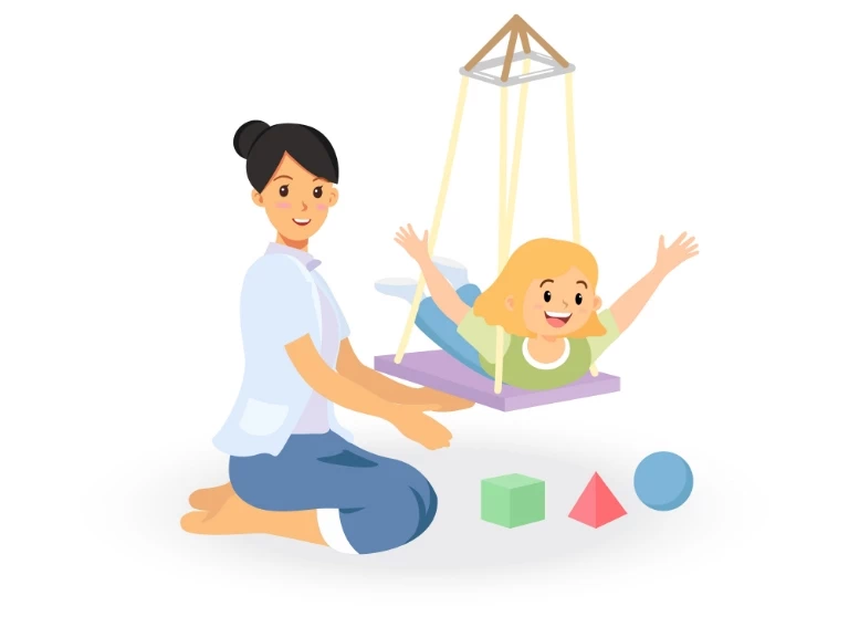 ikona bawienia się matki z córką