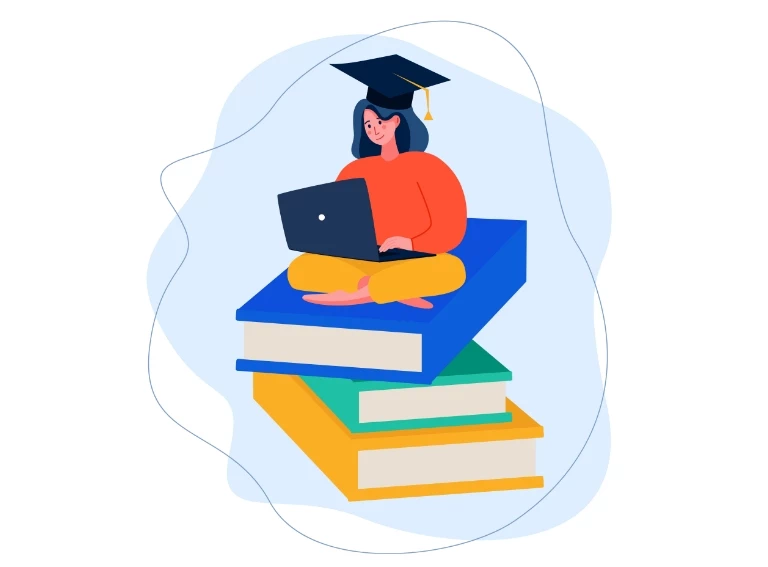 ikona uczącej się kobiety